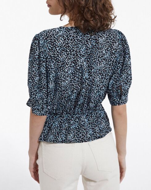 Top manches courtes Summer Dot ink bleu