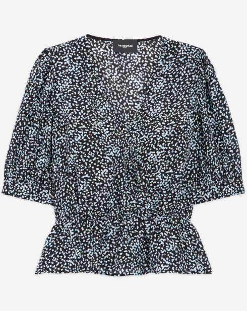 Top manches courtes Summer Dot ink bleu