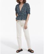 Top manches courtes Summer Dot ink bleu