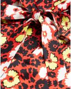 Top Lavalière Wild Blossom rouge/jaune