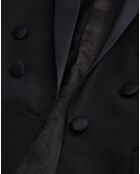 Schwarze Anzugjacke aus Wollmischung