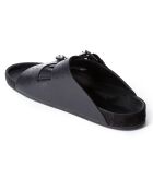 Sandales en Cuir avec boucles en Métal noires