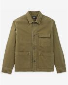 Blouson type veste de travail en Coton kaki
