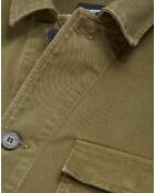 Blouson type veste de travail en Coton kaki