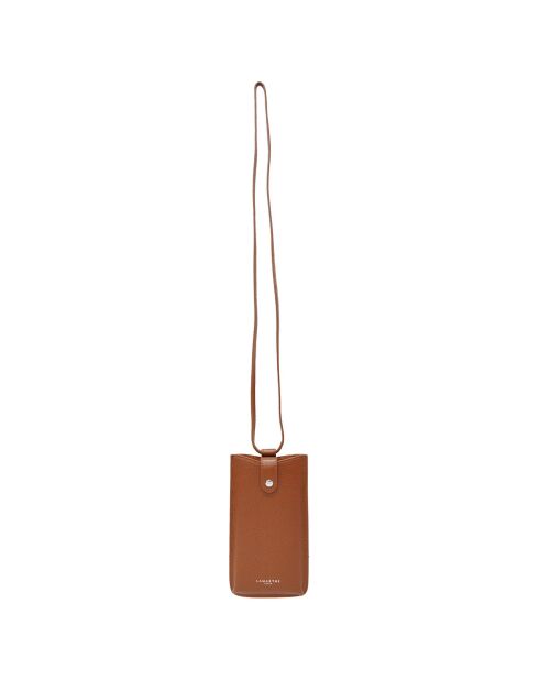Étui porte-télépone en Cuir Ambre cognac - 10.5x19 cm