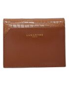 Porte-cartes en Cuir Saphir cognac - 12x9.5x2.5 cm