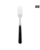 12 forchette nere Lucie - 21,5x2,5x2,5 cm