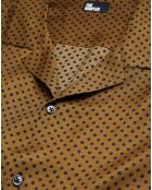 Chemise manches longues kaki/noir
