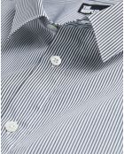 Chemise Slim decintrée rayée gris/blanc