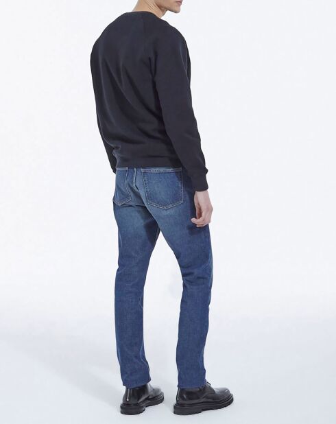 Slanke broek met 5 zakken in vervaagd blauw vervaagd denim