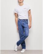 Jean Straight delavé bleu denim
