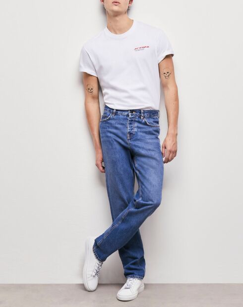 Jean Straight delavé bleu denim