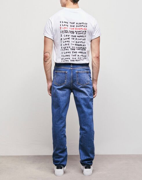 Jean Straight delavé bleu denim