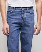 Jean Straight delavé bleu denim