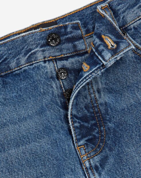 Jean Straight delavé bleu denim