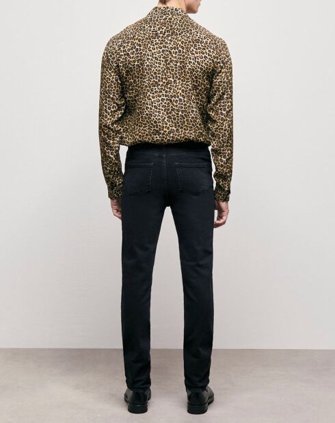 Jean Slim délavé noir délavé