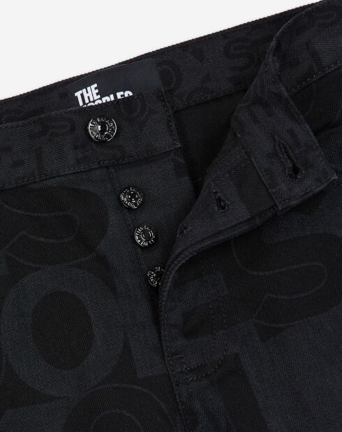 Jean Droit Logo noir délavé