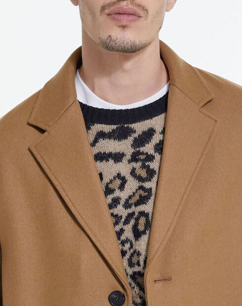 Manteau en Laine mélangée TK camel