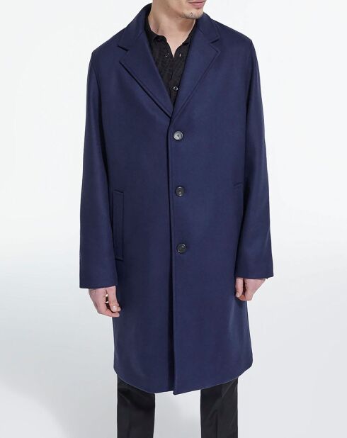 Manteau en Laine mélangée TK bleu marine
