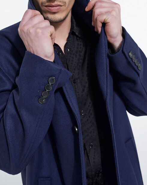 Manteau en Laine mélangée TK bleu marine