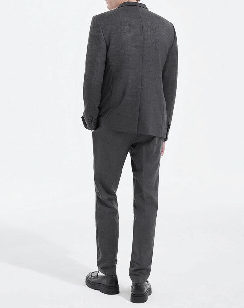 Klassische dunkelgraue Hose aus 100% Wolle
