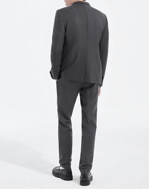 Pantalon 100% Laine Classique gris foncé