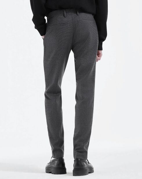 Klassische dunkelgraue Hose aus 100% Wolle