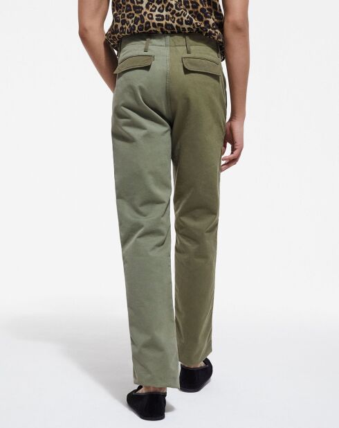 Pantalon Cargo Mix olive night