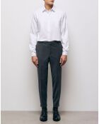 Pantalon de Costume 100% Laine ceinture élastiquée gris