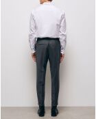 Pantalon de Costume 100% Laine ceinture élastiquée gris