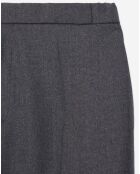 Pantalon de Costume 100% Laine ceinture élastiquée gris