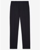 Pantalon de Costume 100% Laine Mia marine/blanc