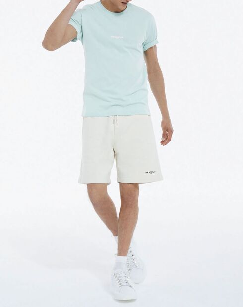 Ecrufarbene Shorts mit Logo