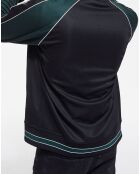 Sweat zippé avec manches raglan vert bouteille