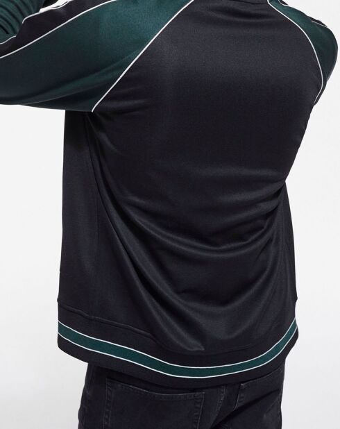 Sweat zippé avec manches raglan vert bouteille