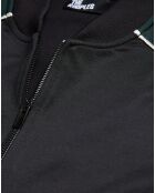 Sweat zippé avec manches raglan vert bouteille