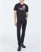 T-Shirt manches courtes print noir