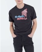 T-Shirt manches courtes print noir