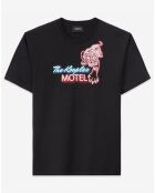 T-Shirt manches courtes print noir