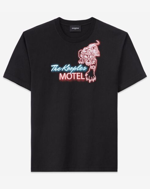 T-Shirt manches courtes print noir