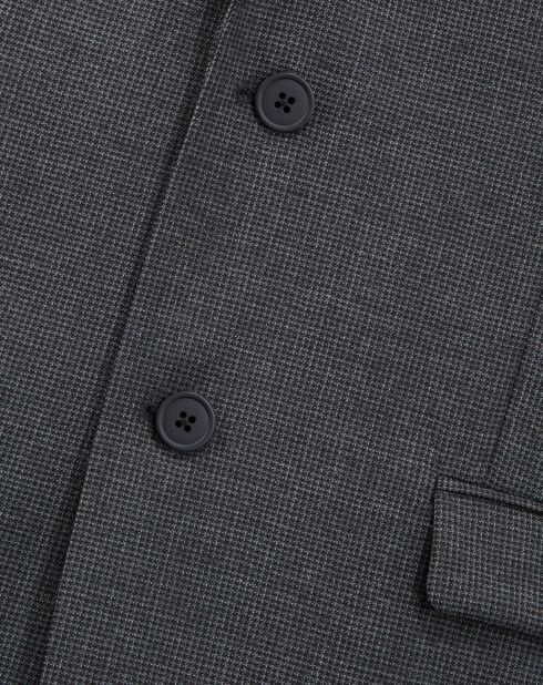 Giacca classica 100% lana 2 bottoni grigio scuro