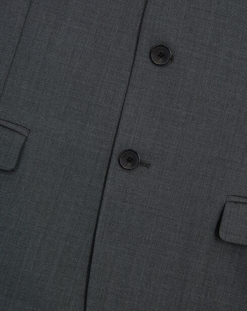 Veste de Costume 100% Laine Molle grise