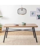 Table à manger Nala naturelle - 160x90x75 cm