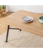 Table à manger Nala naturelle - 160x90x75 cm