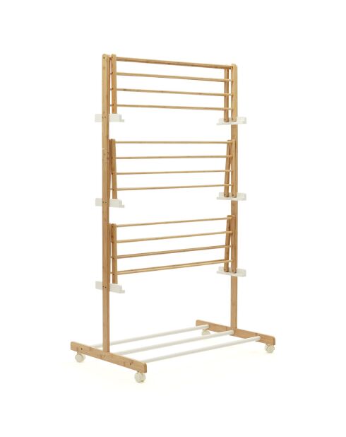 Opvouwbare bamboedroger met 3 niveaus - 22 m