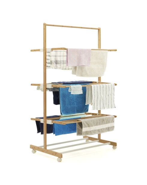 Opvouwbare bamboedroger met 3 niveaus - 22 m