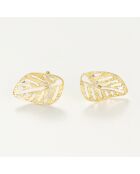 Boucles d'oreilles Sous le vent or jaune
