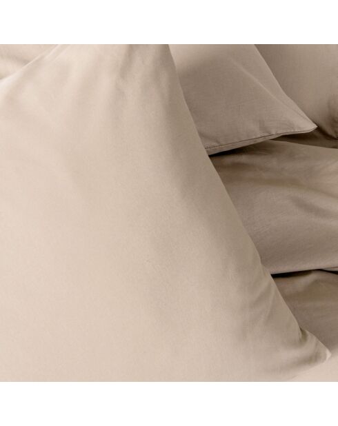 Set copripiumino in tinta unita beige