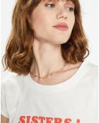 T-Shirt en Coton Bio Sisters blanc