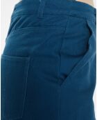 Pantalon 7/8 en twill de coton biologique Clément bleu foncé